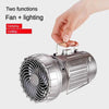 6-in-1 Portable Camping Lantern – Solar Rechargeable LED Light with Fan