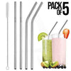 5 PCs Steel Straws