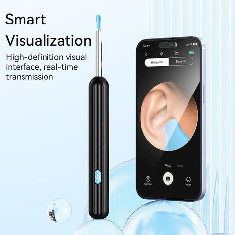 Ear Cleaner High Precision Ear Wax Removal Tool With Camera With LED Light Wireless Cleaner