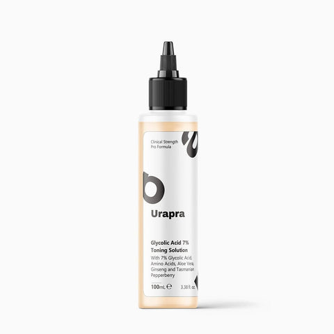 Urapra Glycolic Acid 7% Toning Solution - Skincare Accessory Designed For Skin Exfoliation And Daily Facial Care Routine - 100ml