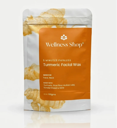 Turmeric Facial Wax - 5 Minutes Painless Herbal Wax Powder 100g - Pack Of 1