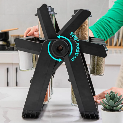 18 pcs Ferris Wheel Spice Rack 360° Rotating