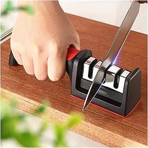 Household Knife Sharpener Kitchen Multi Functional Three Section Cutter Diamond Cutter Sharpening