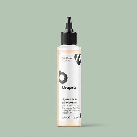 Urapra Glycolic Acid 7% Toning Solution - Skincare Accessory Designed For Skin Exfoliation And Daily Facial Care Routine - 100ml