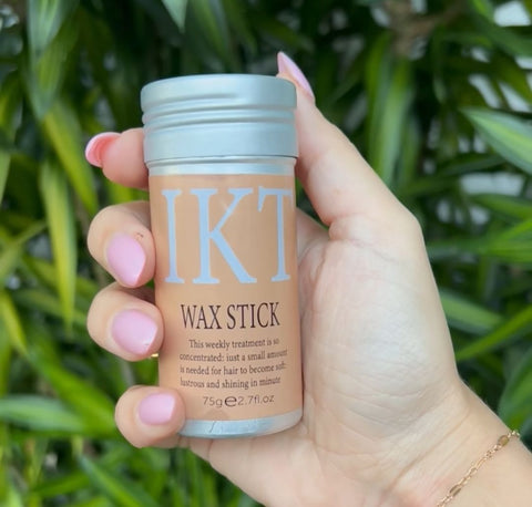 IKT Hair Wax Stick – Styling Gel Cream for Men & Women | Frizz Fix, Edge Control & Fluffy Hair Setter - Argan Oil & Protein Wax