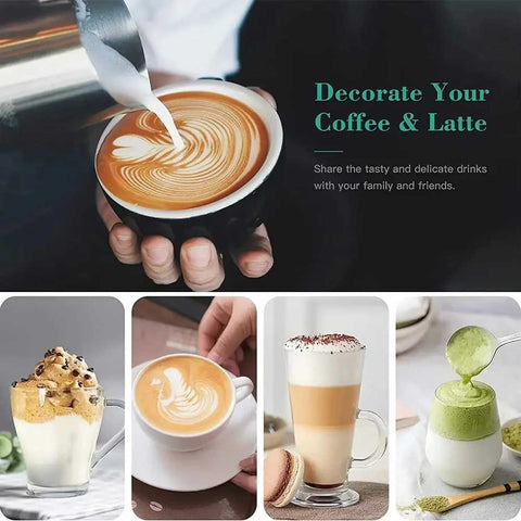 2in1 Handheld coffee machine, portable egg beater, rechargeable 3-speed beverage, jam, milk frother, household kitchen food mixer
