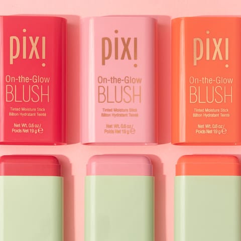 Pixi On-The-Glow Blush Sticks - Beauty Accessory Designed For Cheek Enhancement And Daily Makeup Routine - pack of 3