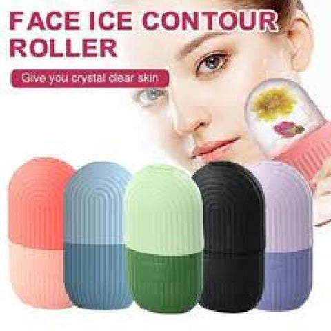 Silicone Ice Cube Roller Massager for Face Eyes and Neck Naturally Conditioning and Skin Care De Puff Eye Bags Reduce Migraine Pain Reusable Massage Silicone Ice Mold